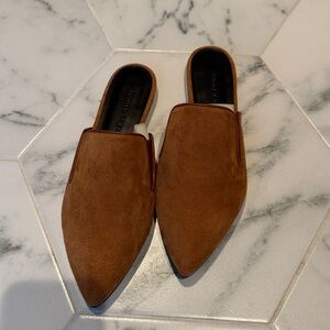 Jenni Kayne Suede Mules in Saddle NEW Size 36